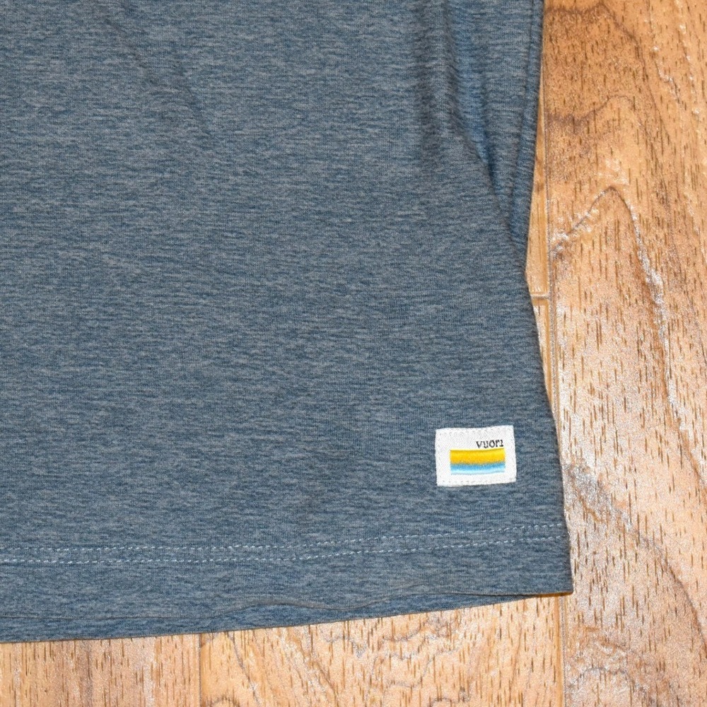Vuori Strato Tech Polo Mens‎ XXL Blue Short Sleeve Performance Shirt - Picture 3 of 5